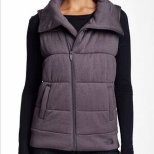 North Face Asymmetrical Puffer Vest Women Size Medium Lavender